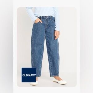 Old Navy Light Blue kids Barrel Leg Jeans